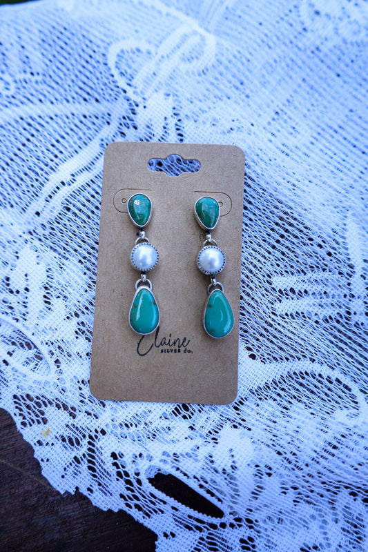 Hugo Earrings - Kingman & Pearl