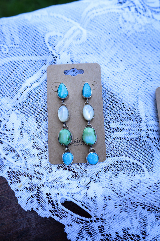 Weston Earrings -Multistone