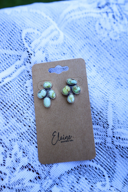 Vail Earrings - Palomino Variscite