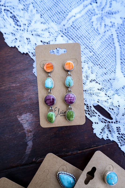 Henderson Earrings - Multistone