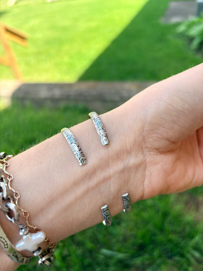 Floral Silver Bracelet