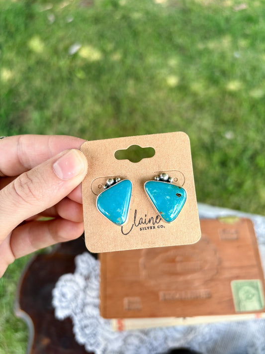 22 - Single Fox Stone Earrings