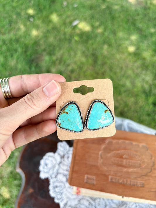 162 - Kingman Stone Earrings
