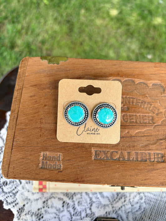 31 - Kingman Single Stone Earrings