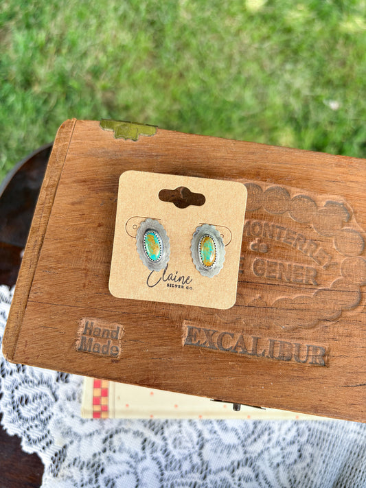 159 - Kingman Stone Earrings