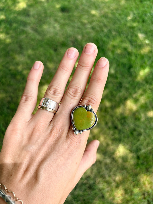 122 - Royston Heart-Shaped Ring 6.75