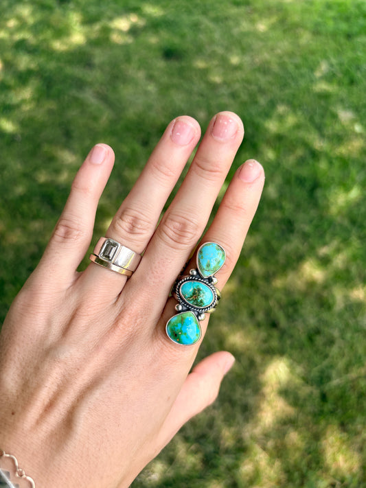 124 - High Grade Sonoran Gold Ring Size 8