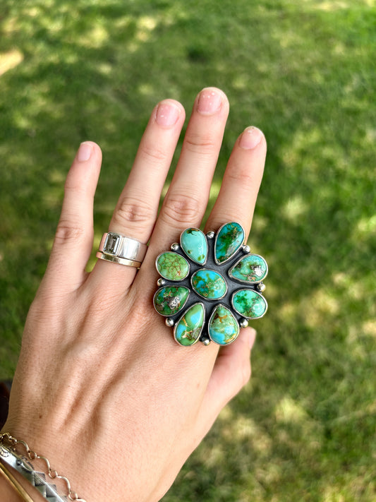 117 - High Grade Sonoran Gold Ring Size 9
