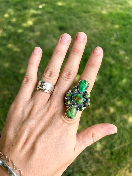 111 - Sonoran Gold Cluster Ring 6.75