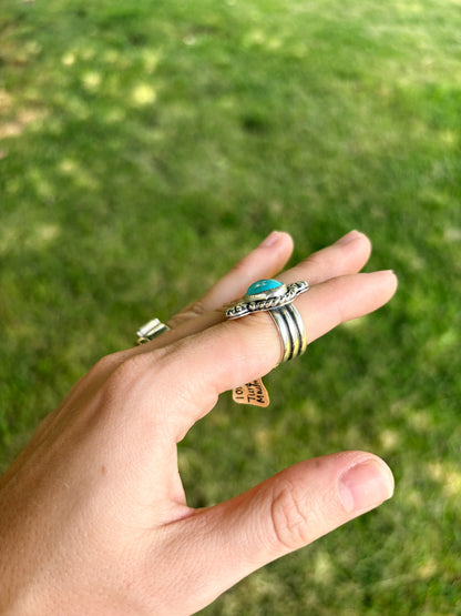 108 - Turquoise Mountain Ring Size 5.5
