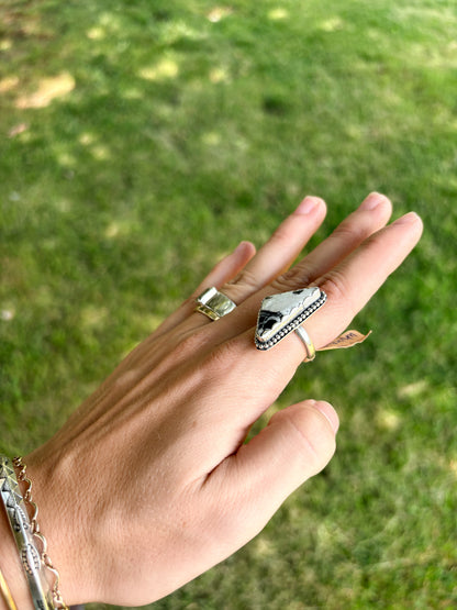 215 - White Buffalo Ring Size 6