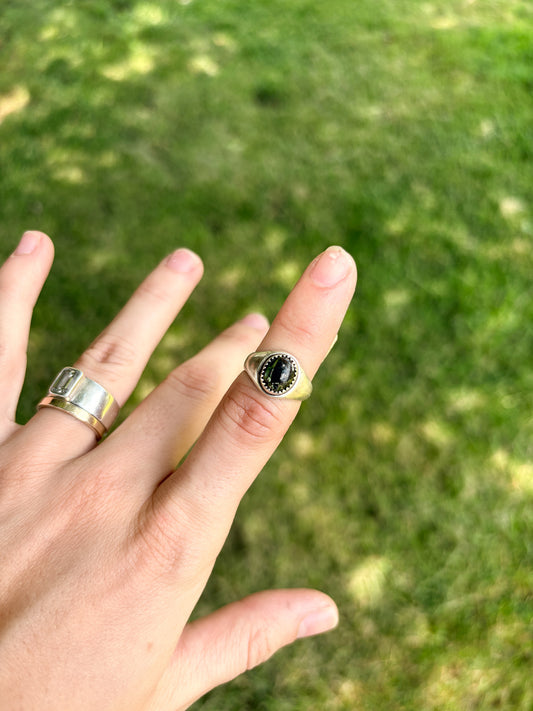 132 - Black Jack Signet Ring 5