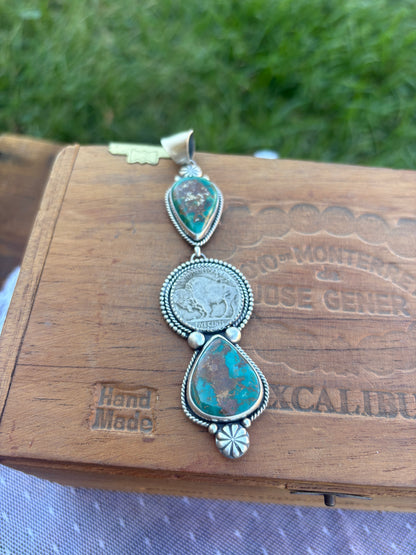 Royston Buffalo Coin Pendant