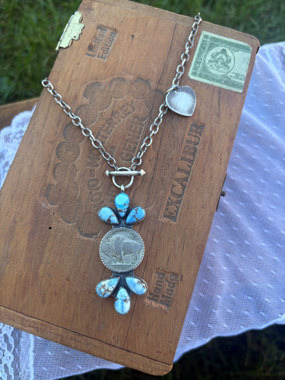 Golden Hills Buffalo Coin Necklace