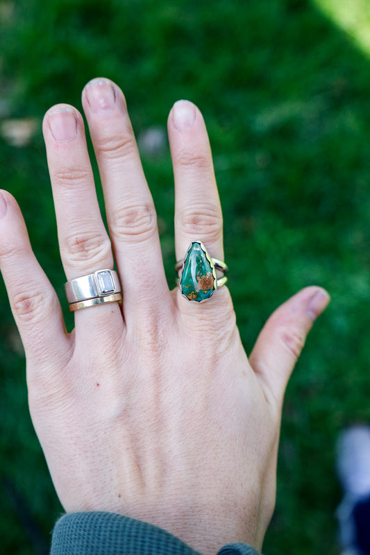 Silver Cliff Ring - 6.5