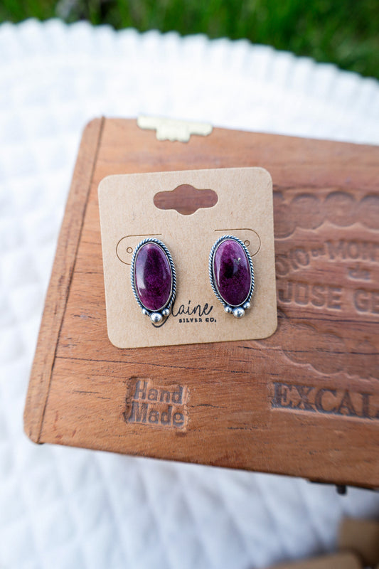 Stud Earrings - J