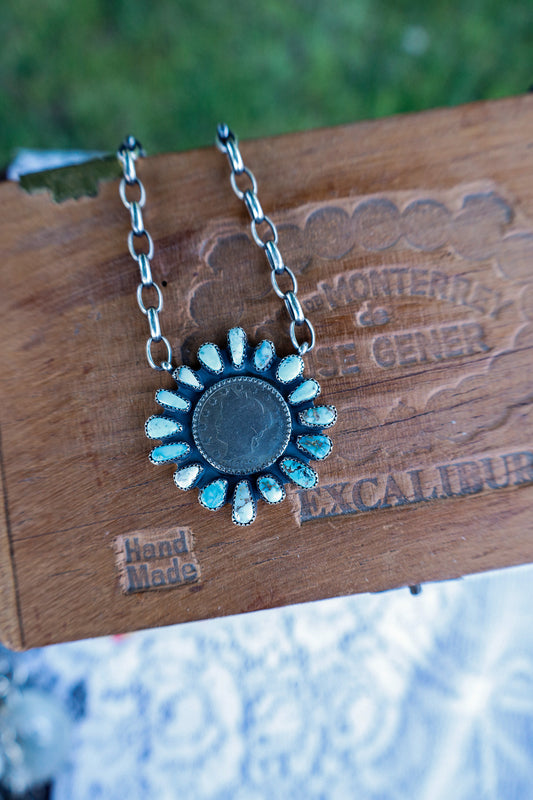 77 - Liberty Coin & Dry Creek Necklace