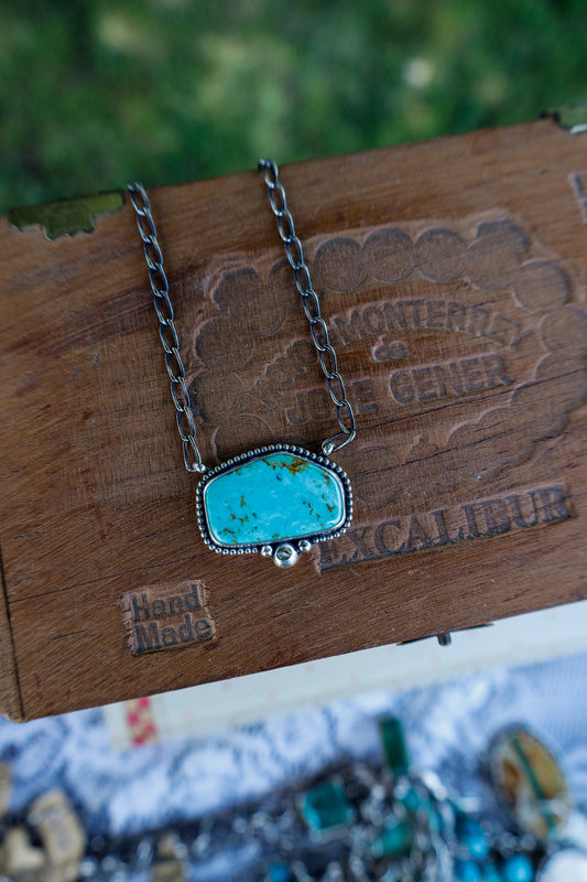 45 - Royston Single Stone Necklace
