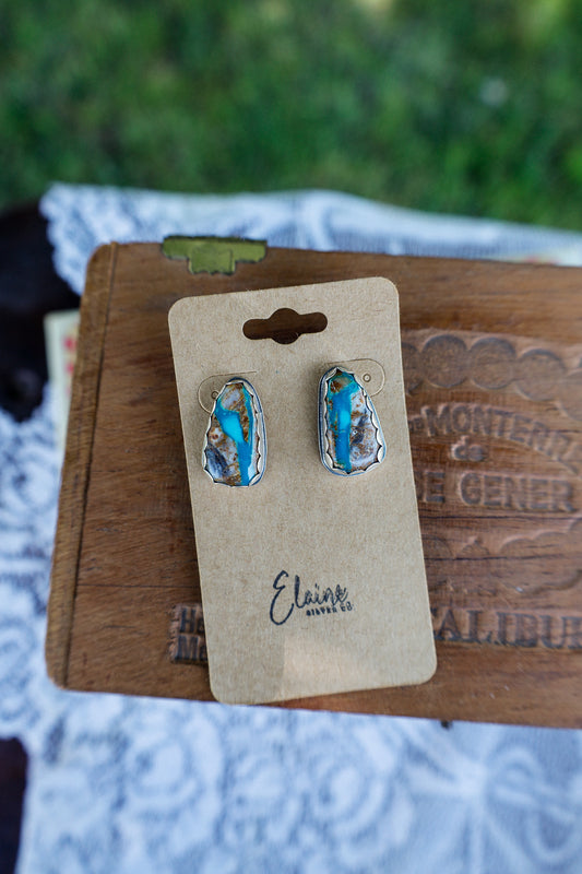 181 - Royston Ribbon Stone Earrings