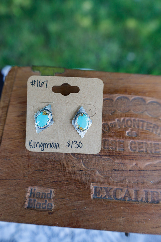 167 - Kingman Stone Earrings