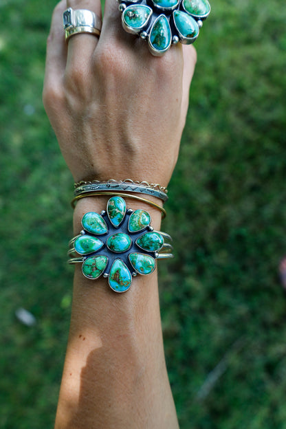 185 - Sonoran Gold Cluster Stone Bracelet