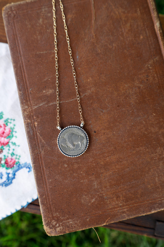 Coin Necklace G - Gold Filled